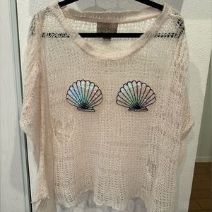 WILDFOX White Label mermaid seashell top